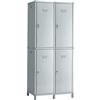 Spogliatoio Mini da 4 posti Cosmet - 77x45x180 cm - grigio chiaro