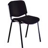 Sedia visitatore Agata Ergosit - acrilico - nero (conf. da 4 pezzi)