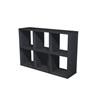 Libreria Maxicube - 6 caselle - 104,1x29,2x69,8 cm - nero Libreria Maxicube - 6 caselle - 104,1x29,2x69,8 cm - nero