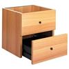 Cassetti per librerie Maxicube - 2 cassetti - 32,5x28,8x32,5 cm - noce Cassetti per librerie Maxicube - 2 cassetti - 32,5x28,8x32,5 cm - noce