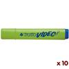 Evidenziatori Tratto Video - a scalpello - 1/5 mm - verde (conf. 10 pezzi)