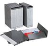 Gruppi di 6 cartelle Delso Line Esselte - dorso 1,5 - bianco/grigio - a 2 lembi