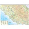 Poster geografico da muro Belletti - Lazio - 85x61 cm