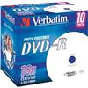 DVD-R wide photo printable (inkjet) Jewel case Verbatim - 4,7 Gb - 16x (pezzo singolo)