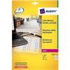 Etichette per identificazione cavi Avery -  x stampante laser - 45x40 mm - 480 - L7950-20 (conf.20)