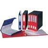 Portatabulati Data Ring 38 King Mec - con custodia - dorso 5,5 cm - blu