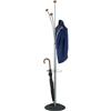 Appendiabiti Festival Alba - 5 ganci - H 175 - Ø 38 cm - grigio e legno