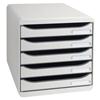 Cassettiera Big Box Plus Exacompta - grigio chiaro - 5 cassetti