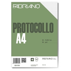 Fogli protocollo Fabriano - a quadretti 5 mm (conf. 200 fogli)