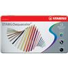 Matite colorate Aquacolor Stabilo - Confezione in metallo - (conf. da 12 pezzi)