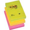 Blocchetti Post-it® Large Note - 102x152 mm - assortiti pastello - (conf. da 6 pezzi)