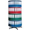 Archiviatore girevole Unico Favorit - Ø 80 cm - H 167 cm - 4 ripiani - grigio