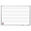 Lavagna magnetica Sgs - pentagramma - 90x120 cm - col. bianco