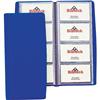 Porta biglietti da visita Favorit - in PVC - 160 biglietti - blu
