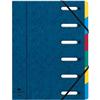 Classificatori Harmonika® Exacompta - 24x32cm - 6 tasti - blu - (pezzo singolo)