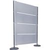 Parete divisoria Clamp Ergosit - 118 x 180 cm - traslucida