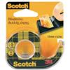 Nastro biadesivo Scotch 665 - con chiocciola - 12 mm x 6,3 m - (conf. singola)