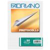 Fogli protocollo Fabriano - a quadretti 4 mm (conf. 30 fogli)