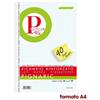 Ricambi rinforzati Pignaric - A4 - a quadretti 4 mm 4M (conf. 40 fogli)