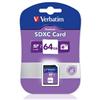 Flash Memory Card Verbatim - SDXC - 64 Gb