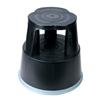 Sgabello con ruote rientranti 5 Star - plastica - nero