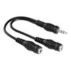 Adattatore Jack Hama - 2 Jack - 3,5 mm M / 2 X 3,5 mm F - 0,2 m