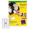 Etichette antimanomissione Avery - 63,5x29,6 mm - 27 et/ff (conf. 540 pezzi)