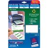 Biglietti da visita Quick&Clean¶ riciclati Avery - laser/inkjet - 220 g/mq - bianco (conf. 250 biglietti)