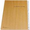 Classificatore alfabetico Fraschini - 22 scomparti - avana