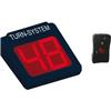 Display + radiocomando Eliminacode Printex - 2 cifre - nero/rosso