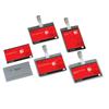 Portabadge 5 Star - con clip orientabile - 9x6 cm (conf. da 25 pezzi)