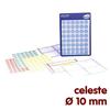 Mini etichette rotonde Office di Tico - Ø 10 mm - celeste (conf. 960 pezzi)