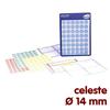 Mini etichette rotonde Office di Tico - Ø 14 mm - celeste (conf. 504 pezzi)