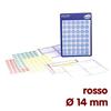 Mini etichette rotonde Office di Tico - Ø 14 mm - rosso (conf. 504 pezzi)