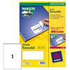 Etichette adesive Avery removibili - 210x297 mm (conf. 25 pezzi)