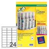Etichette in poliestere Avery - bianco - 63,5x33,9 mm - 24 et/ff (conf. 480 pezzi)