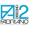 Fabriano disegno 2 - lisci - 33x48 cm collato 110 g/mq - 12 fogli - bianco