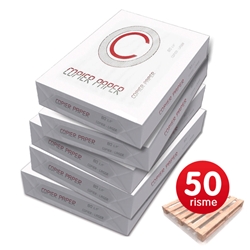 Carta A4 Economica 80 g/mq - 50 RISME da 500 fogli