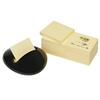 Dispenser Post-it® Z-Note Pebble Post-It - 15x10 cm - giallo canary - a "sasso" - nero - PBL-B12Y