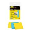 Etichette riposizionabili Post-it® - in blocchetto - 73x73 mm - giallo/azzurro (conf. 3 pz)