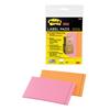 Etichette riposizionabili Post-it® - in blocchetto - 73x117 mm - arancio/rosa (conf. 2 pz)