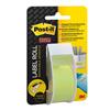 Etichette riposizionabili in rotolo Post-It® - 25,4 mm x 10,1 m - verde