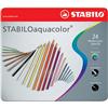 Matite colorate Aquacolor Stabilo - Confezione in metallo - (conf. da 24 pezzi)