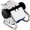 Schedario rotativo per biglietti da visita Rolodex -  cromato - S0793790