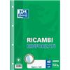 Ricambi rinforzati Oxford - A4 - a quadretti 4 mm (conf. 40 fogli)