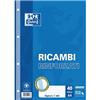 Ricambi rinforzati Oxford - A4 - a quadretti 5 mm (conf. 40 fogli)