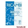 Ricambi forati Pigna - A5 - a quadretti 5 mm 5M (conf. 40 pezzi)