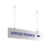 Targa sospesa Tecnostyl - 60x15 cm - bisatinato - TS6015
