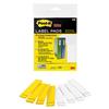 Etichette riposizionabili Post-it® - in blocchetto - 16x57 mm - bianco/giallo (conf. 8 pz)