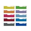 Frontali per cassettiere modulo A4 Exacompta - 10 colori assortiti - 8,2 cm (conf. 10 pezzi)